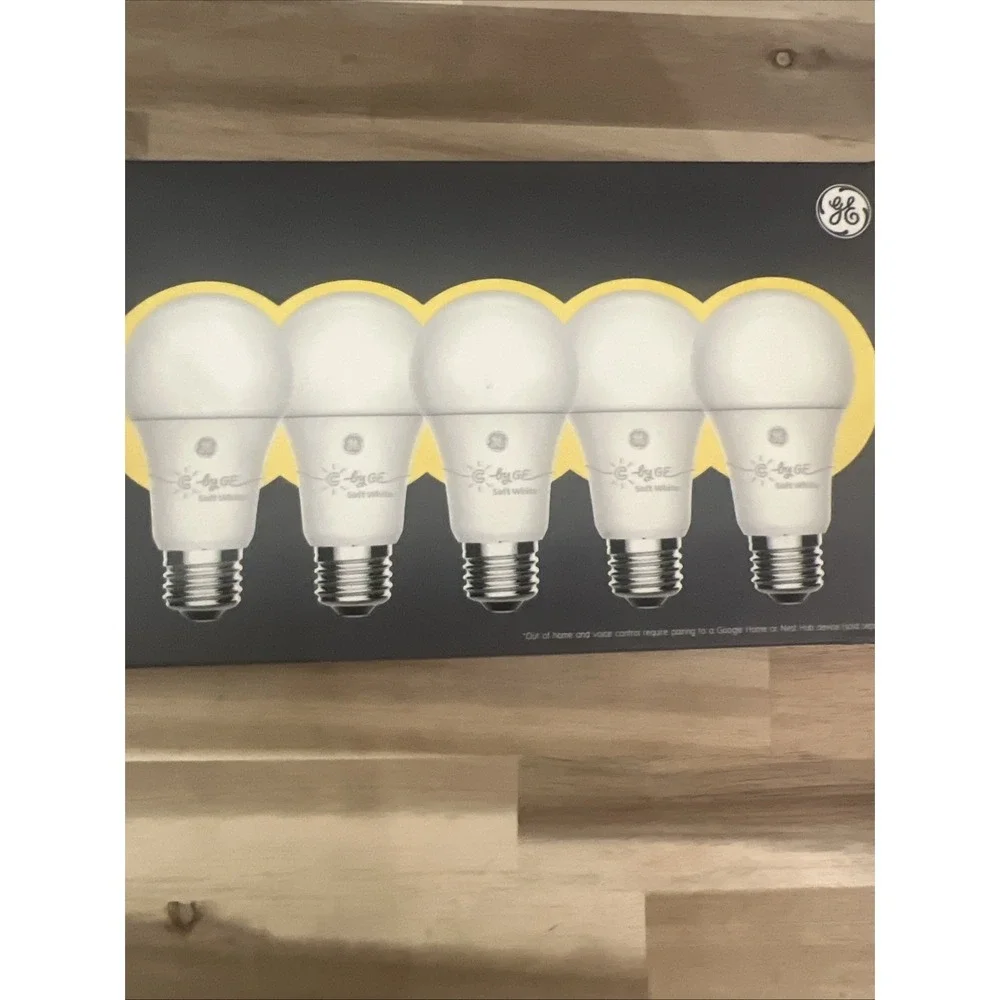 C By Ge Soft White Smart Bulbs Led A19  9.5W Light Bulbs 60W Equivalent 5 Pack